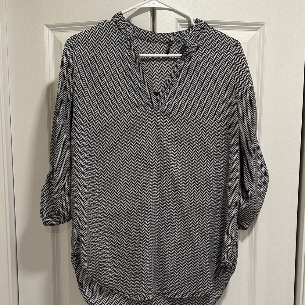 Papermoon Monochrome Zigzag Top